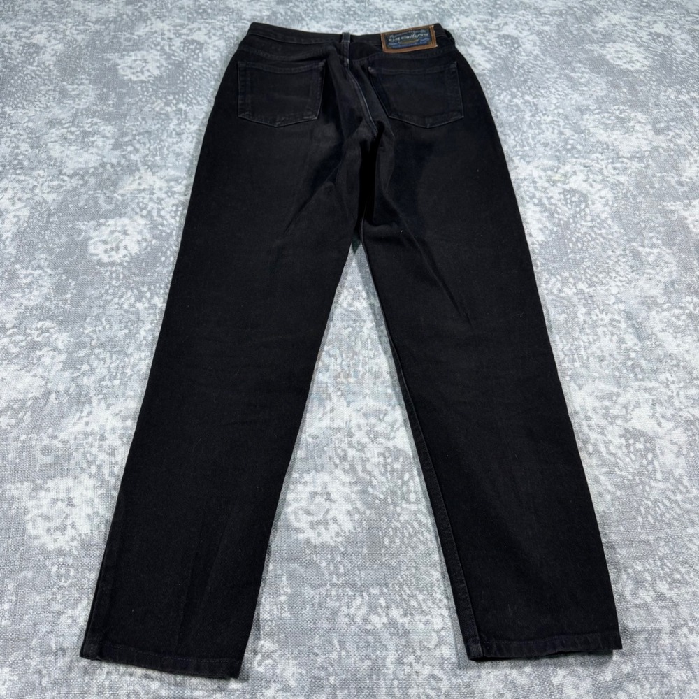 Vintage 80s Liz Claiborne Lizwear Jeans Women's 24 Black High Rise Straight Leg - Picture 11 of 14